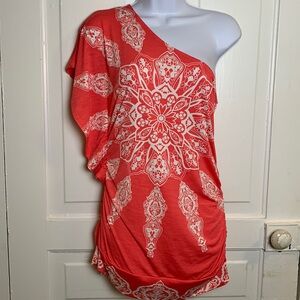 Studio Y Asymmetric One Shoulder Blouse Size M